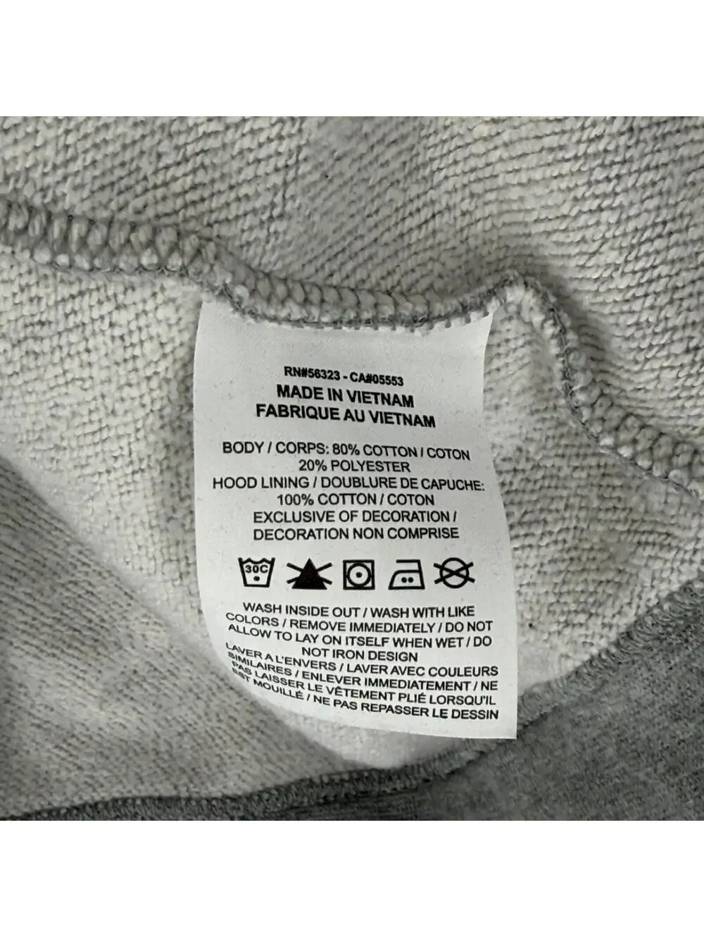 Nike Sportswear Essential‎ Cropped Logo Hoodie Gray Athleisure Women's XL